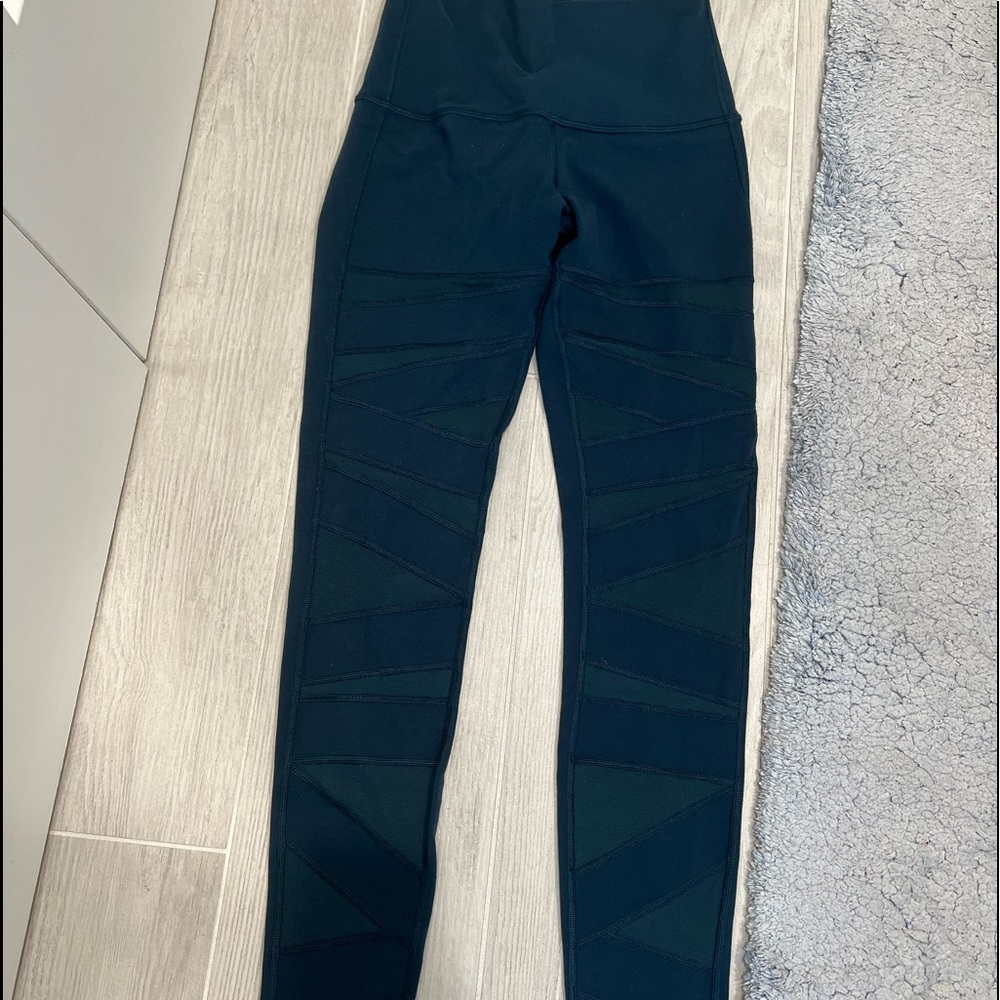 lululemon wunder under hi-rise tech mesh pants